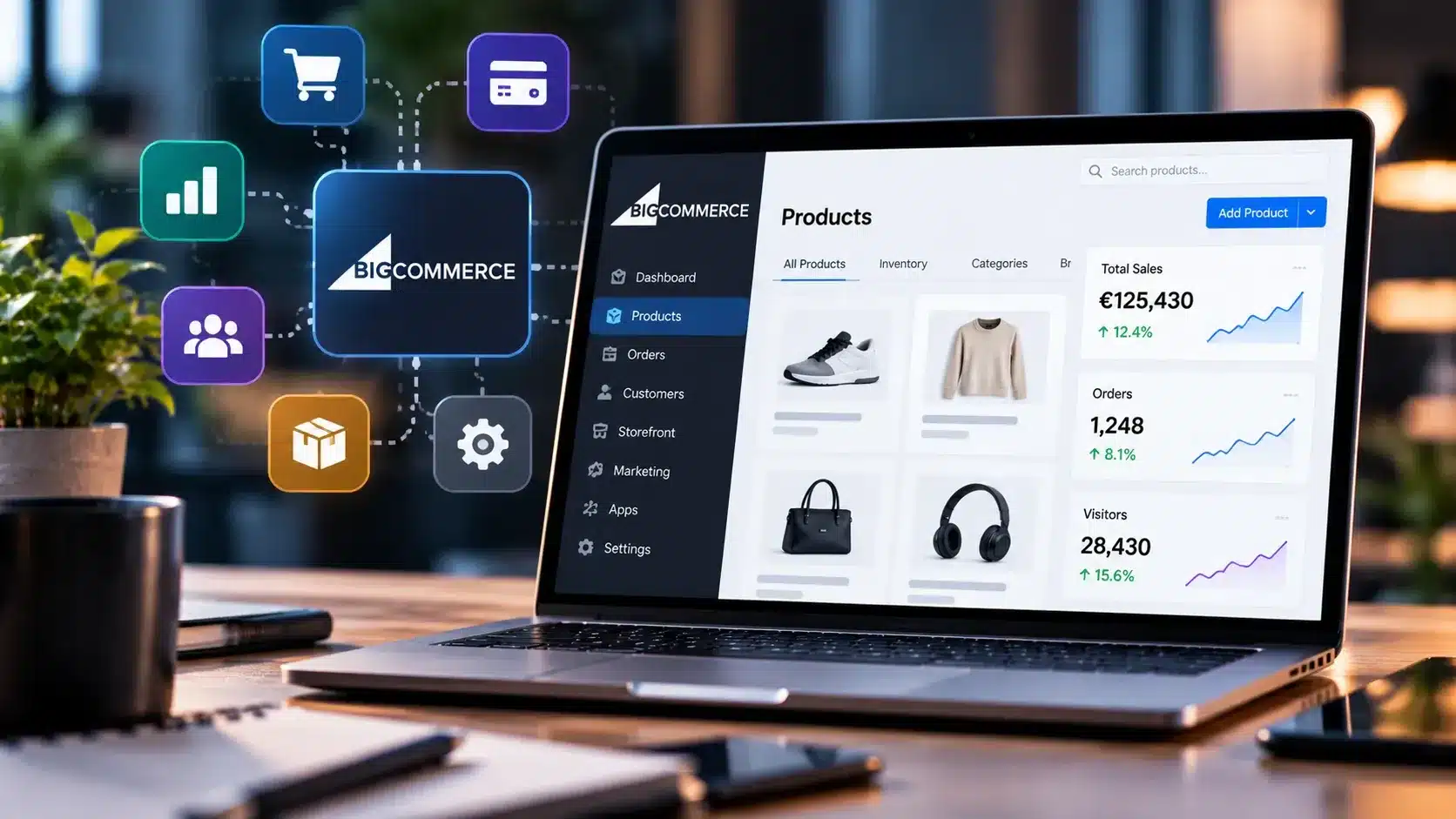 Boutique e-commerce connectée à plusieurs applications tierces avec une connexion compromise