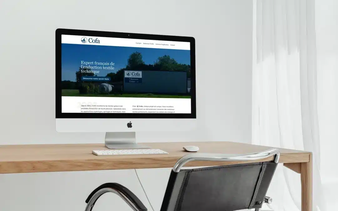 COFA Enduction : site vitrine et identité sur-mesure pour un expert de l’enduction textile