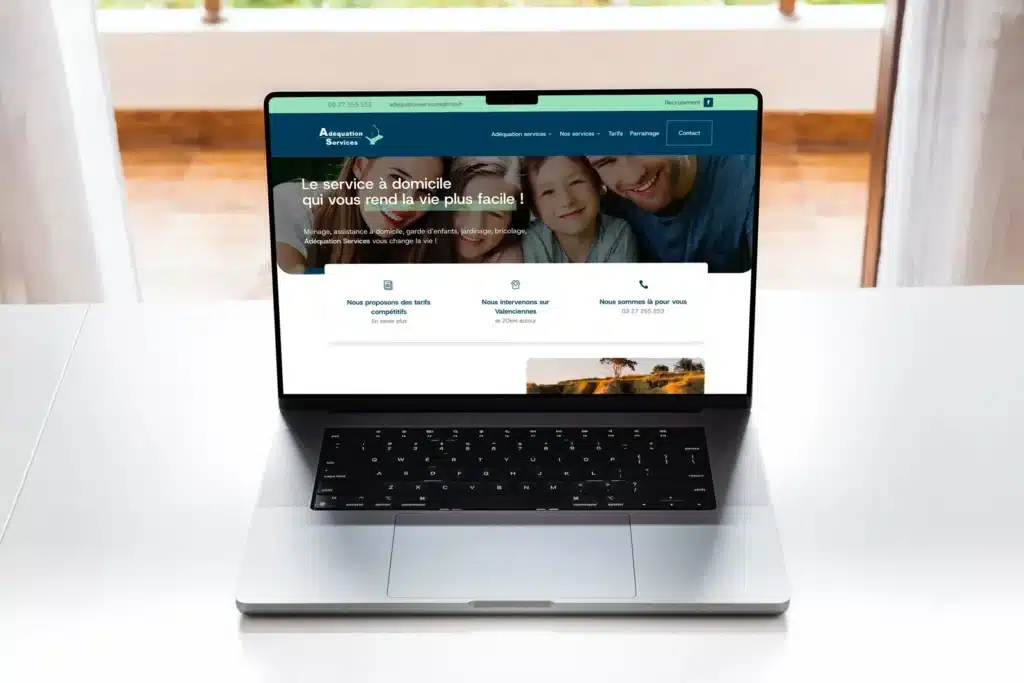 Refonte du site de Adéquation-Services, service à la personne, par BeWithYou
