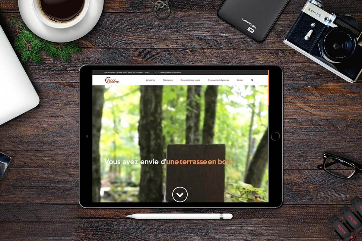 Création du site internet de Wood Conception